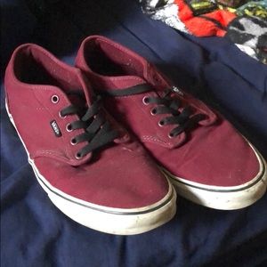 Maroon Vans Shoes